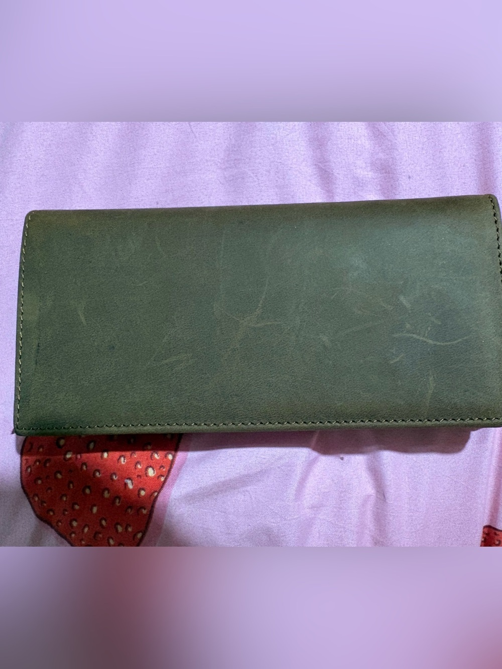 Classic Olive Green Women's Long Wallet
